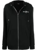 Balmain logo zipped hoodie - Black