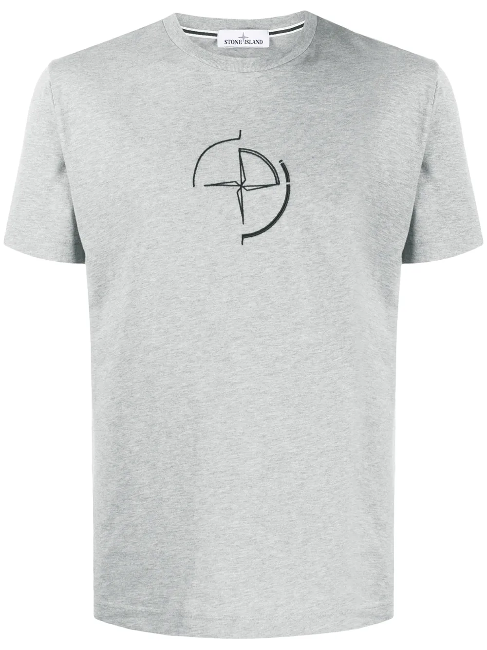 фото Stone island compass logo embroidered t-shirt