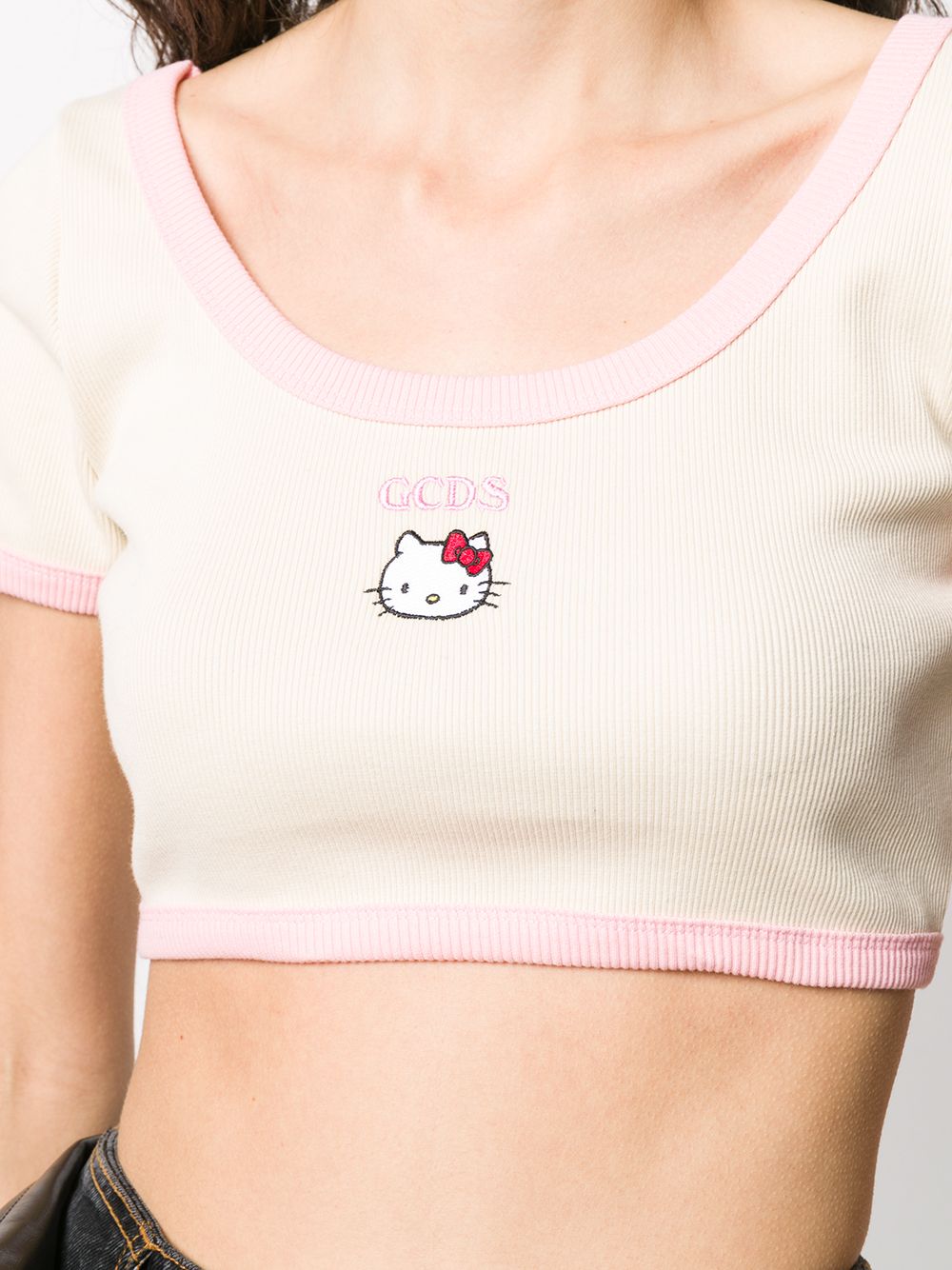 фото Gcds укороченная футболка hello kitty