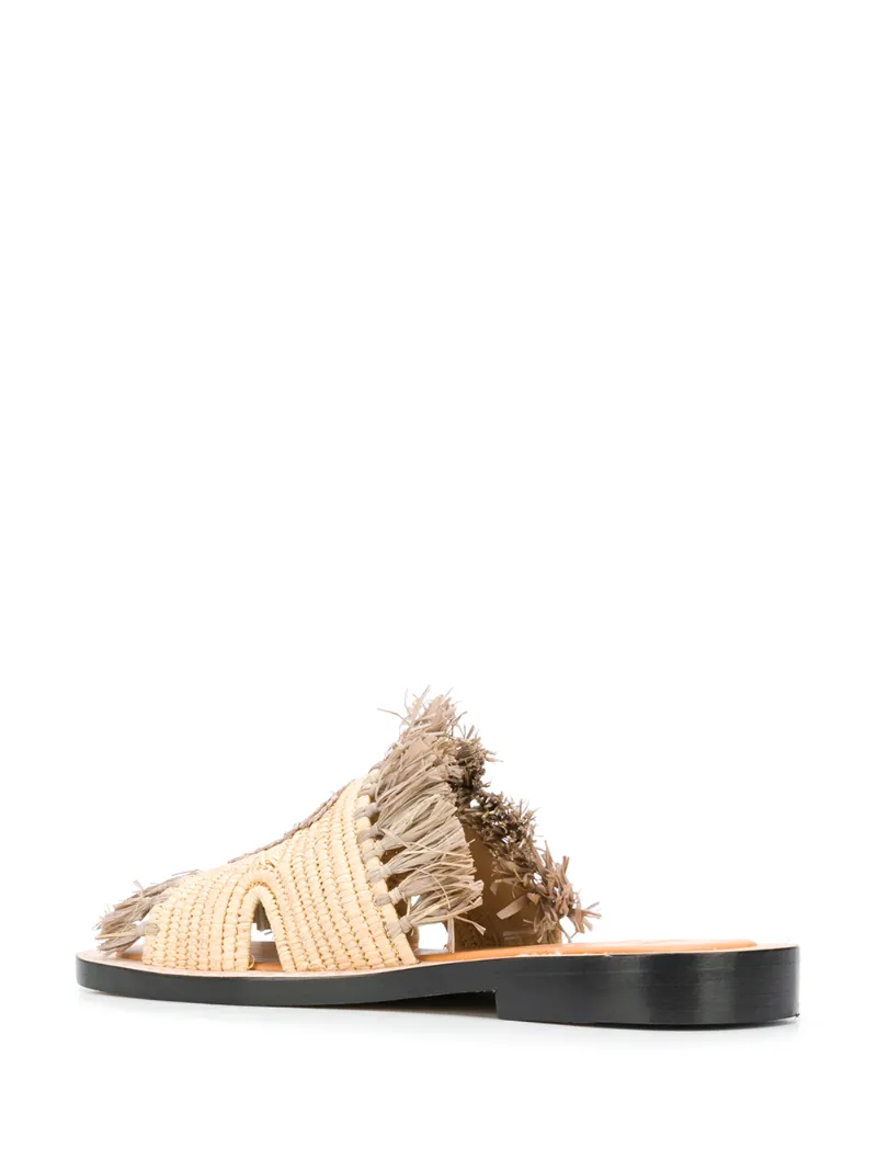 LOEWE SANDALEN AUS BAST