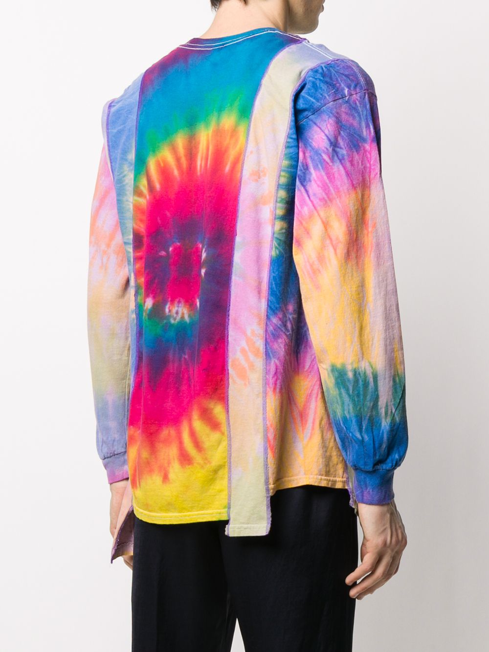 фото Needles tie-dye print contrast panel t-shirt