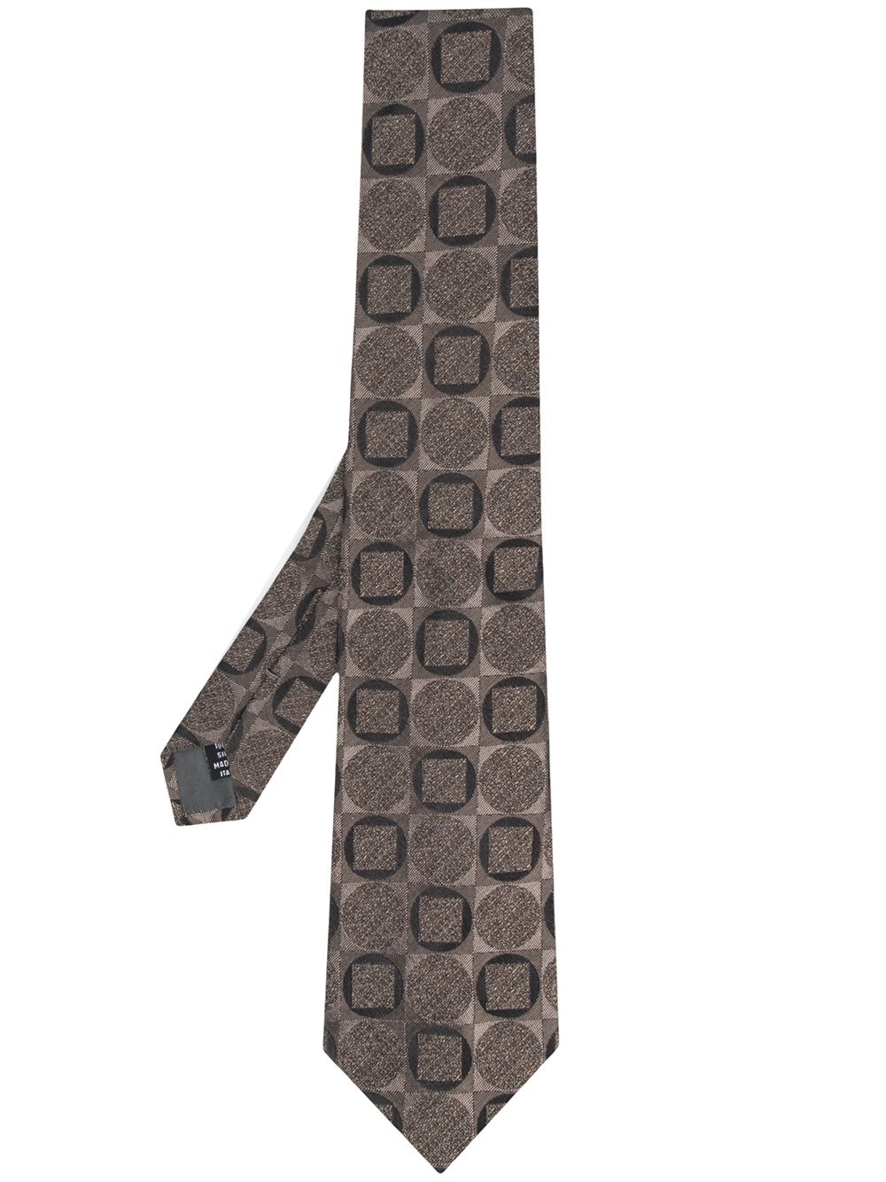 фото Gianfranco ferré pre-owned 1990 geometric tile print tie