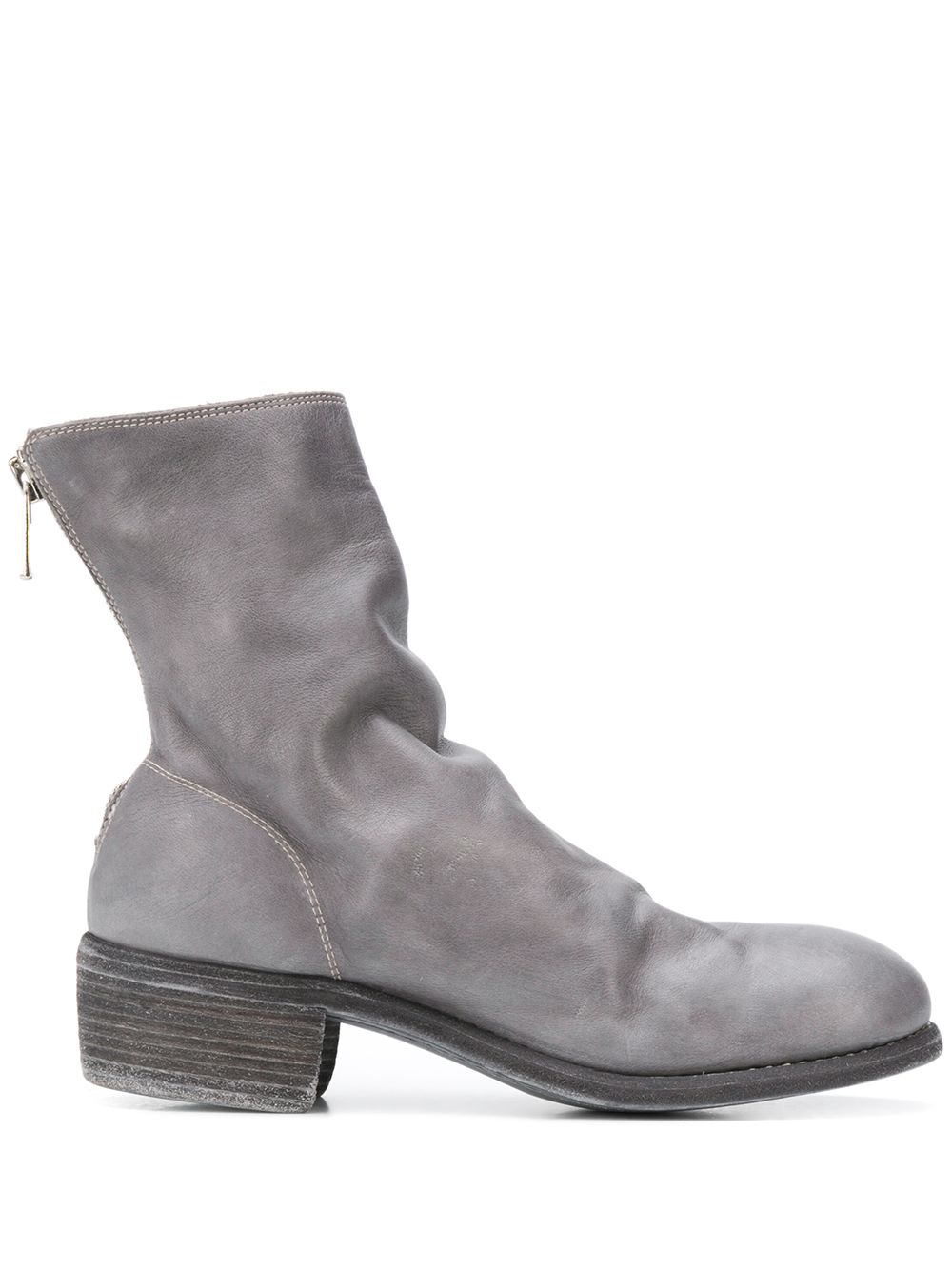 фото Guidi rear-zip ankle boots