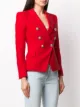 Balmain structured-shoulders double-breasted jacket