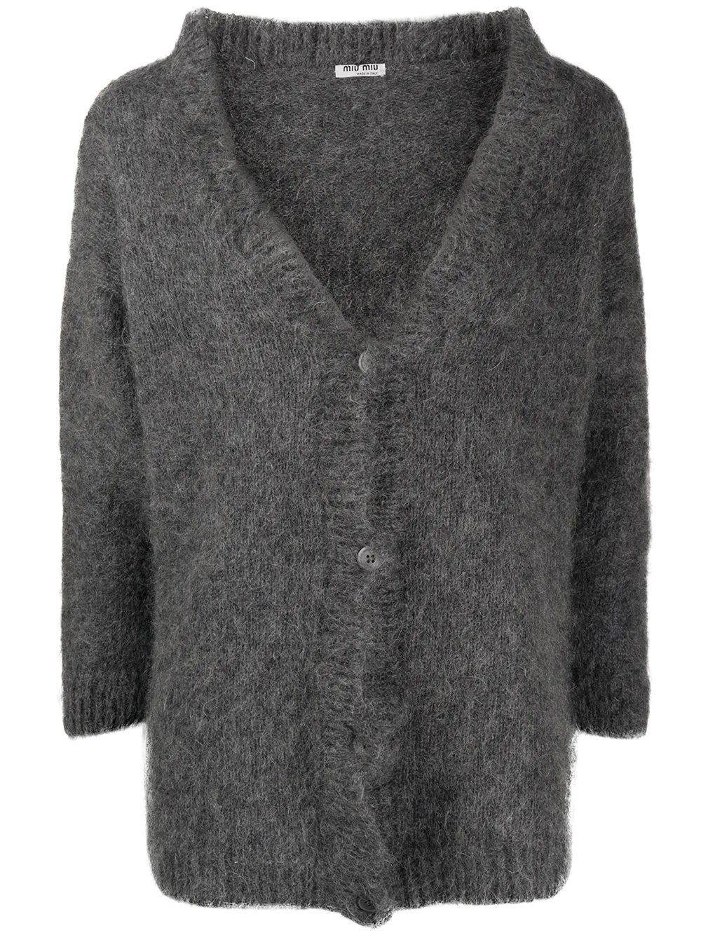 Miu Miu Cardigan Mit V-Ausschnitt 41DXt V4KDa Miu Miu Cardigan Mit V-Ausschnitt 41DXt V4KDa