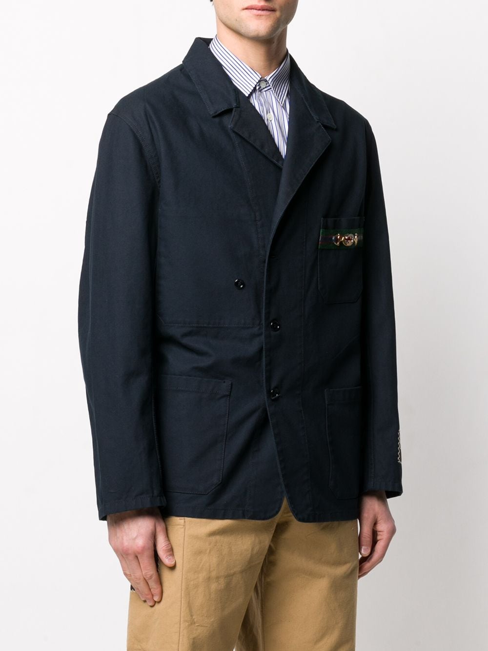 Gucci cardboard-label Oversized Blazer - Farfetch