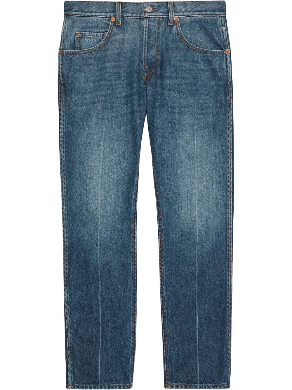 фото Gucci укороченные джинсы средней посадки