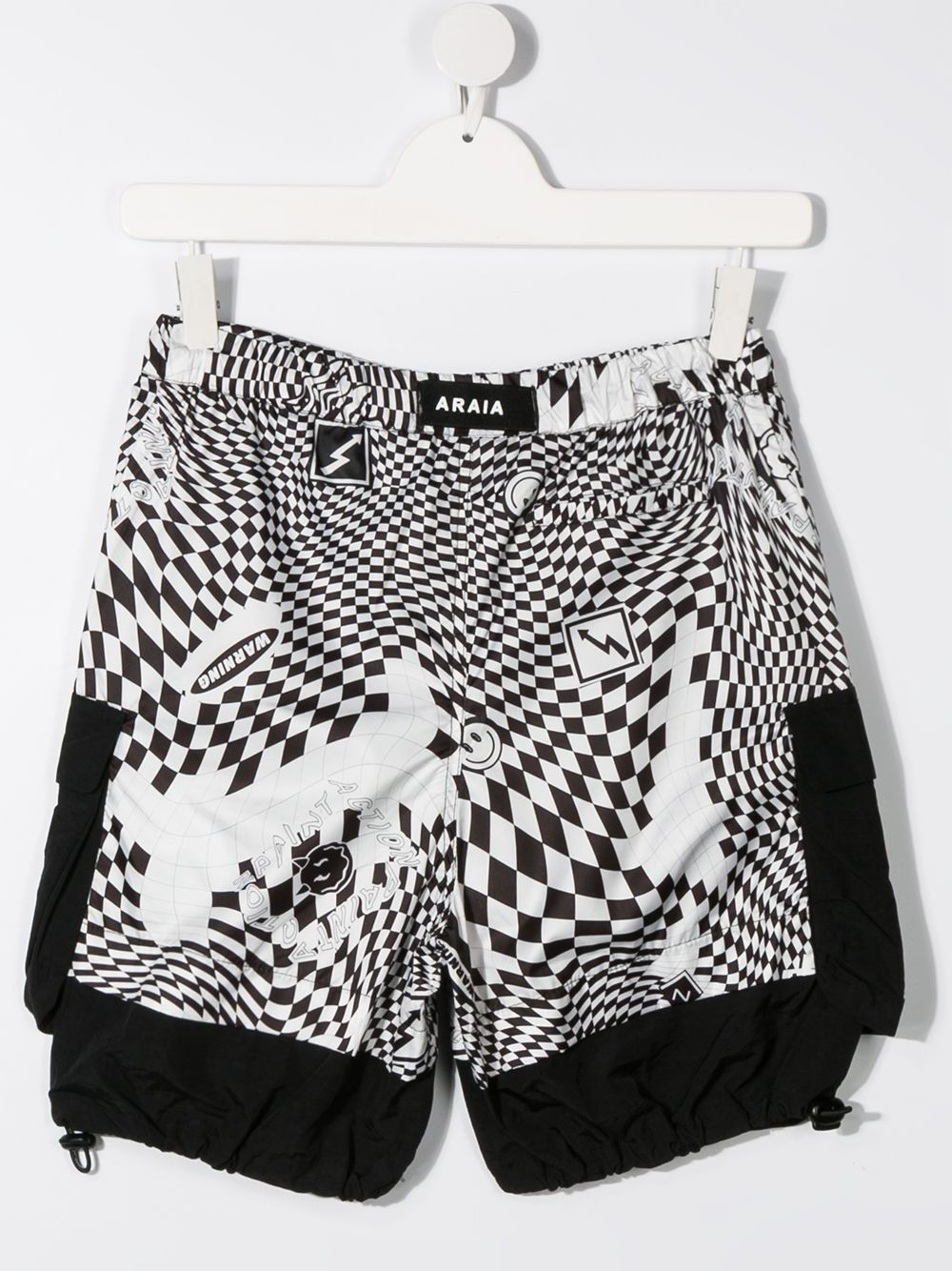 фото Cinzia araia kids drawstring checkered shorts