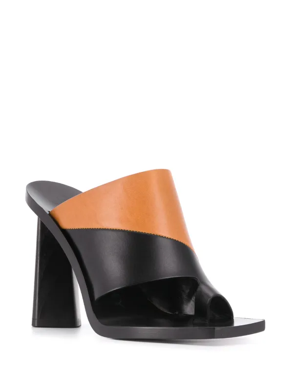 two tone block heel