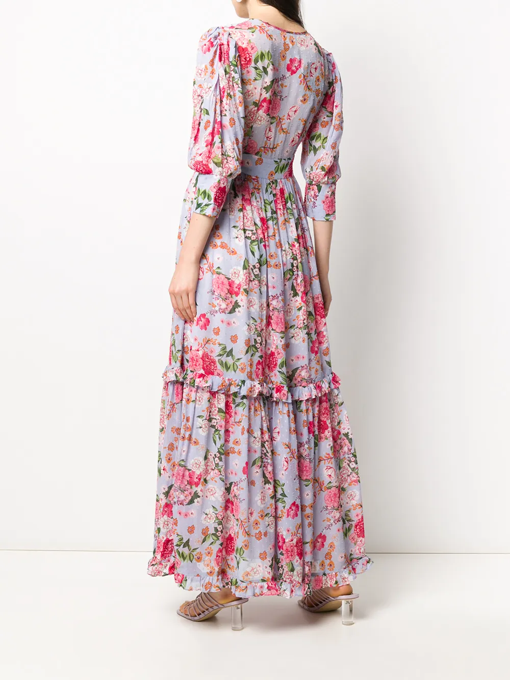 фото Bytimo v-neck floral print maxi dress