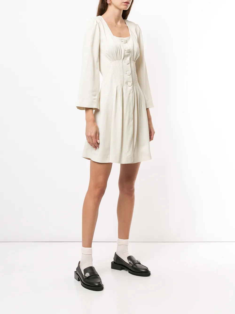 фото Alexa chung elasticated waist shirt dress