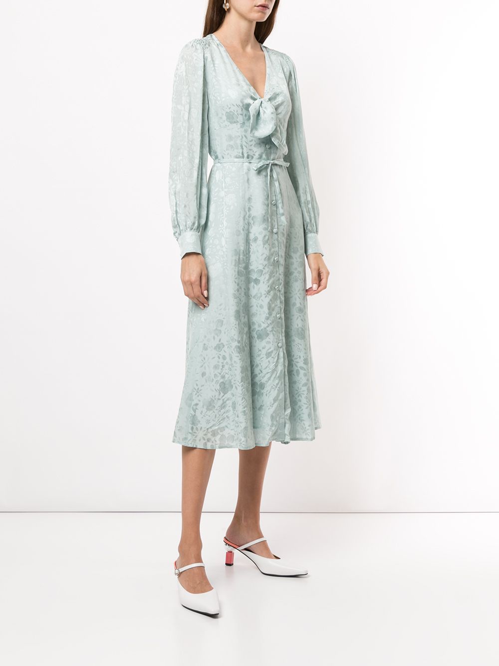 фото Alexa chung floral midi shirt dress