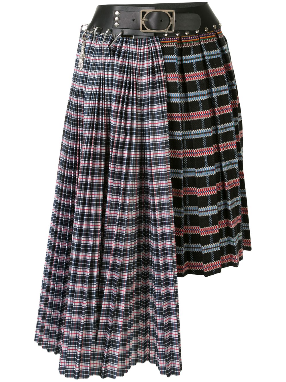фото Chopova lowena полосатая юбка асимметричного кроя