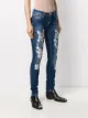 Philipp Plein embellished ripped skinny jeans