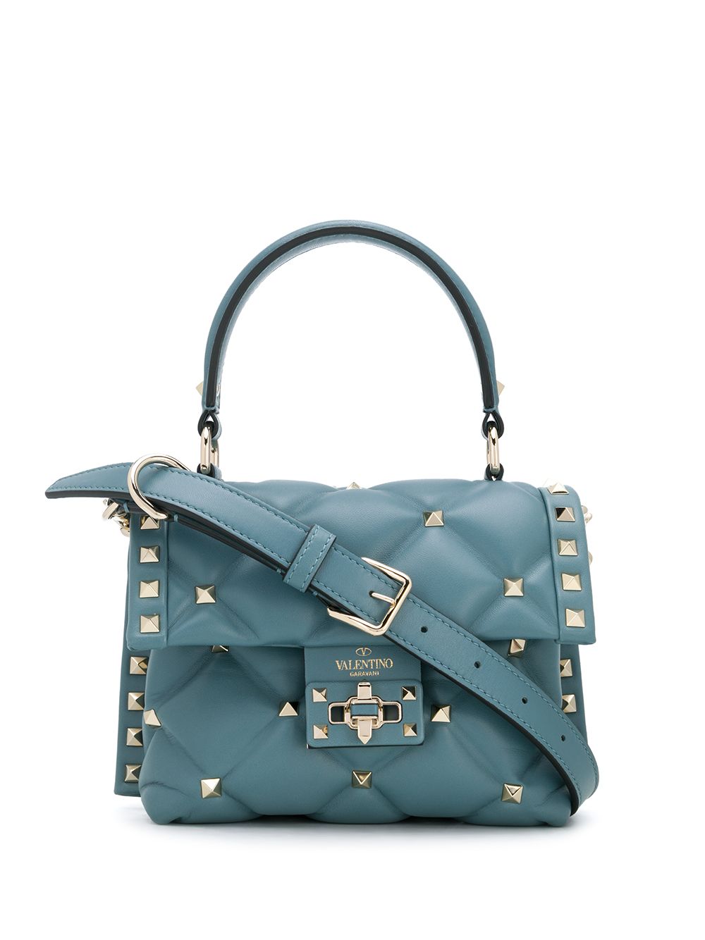 Valentino Garavani Candystud Mini Bag In Blue