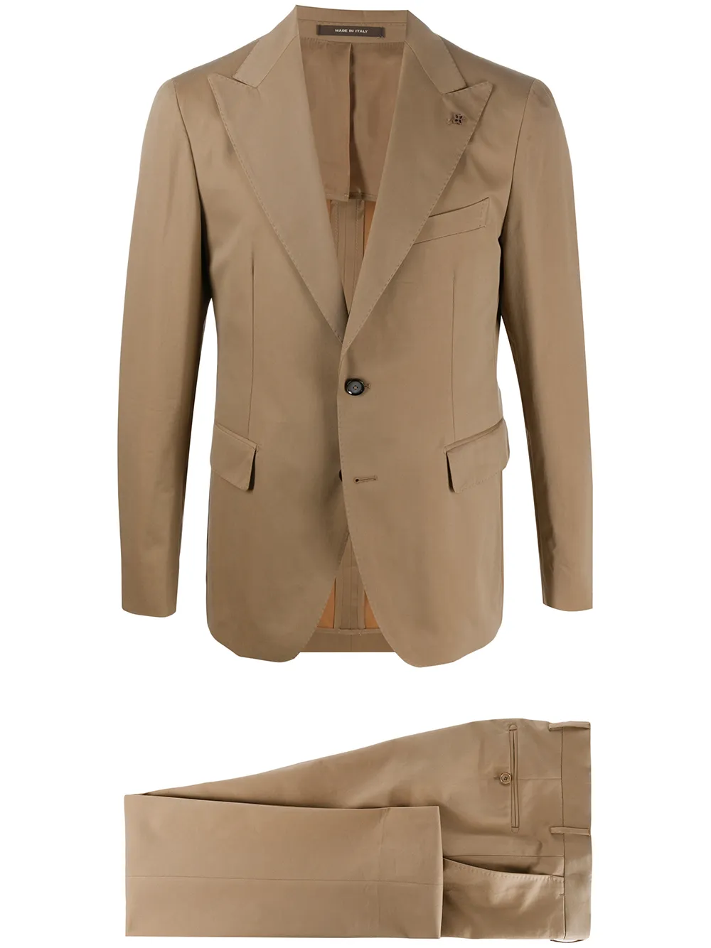

Tagliatore plain single breasted suit - Brown