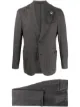 Image 1 of Lardini textured style pleat detail suit