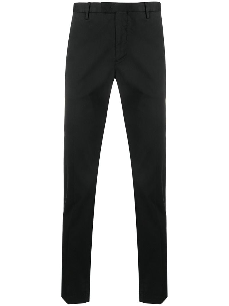 Pt01 Straight Leg Chinos In Black