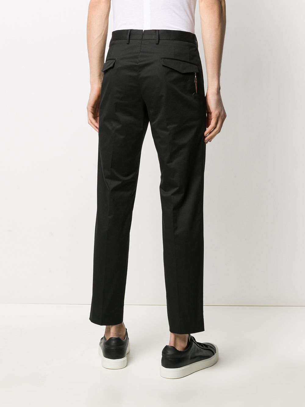 фото Pt01 graven feather-detail trousers