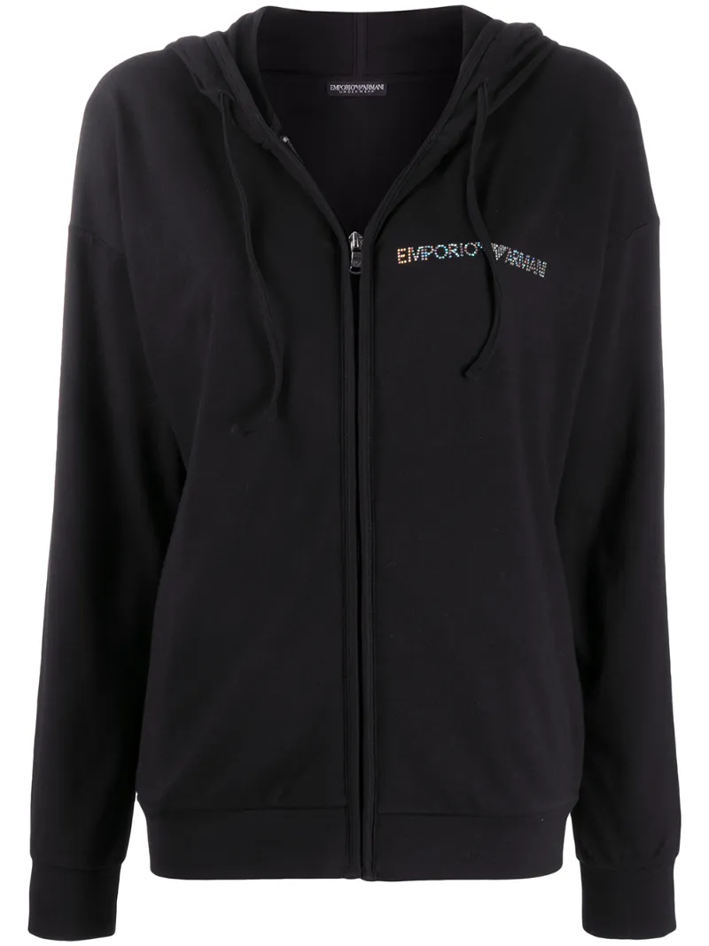 armani zip up hoodie