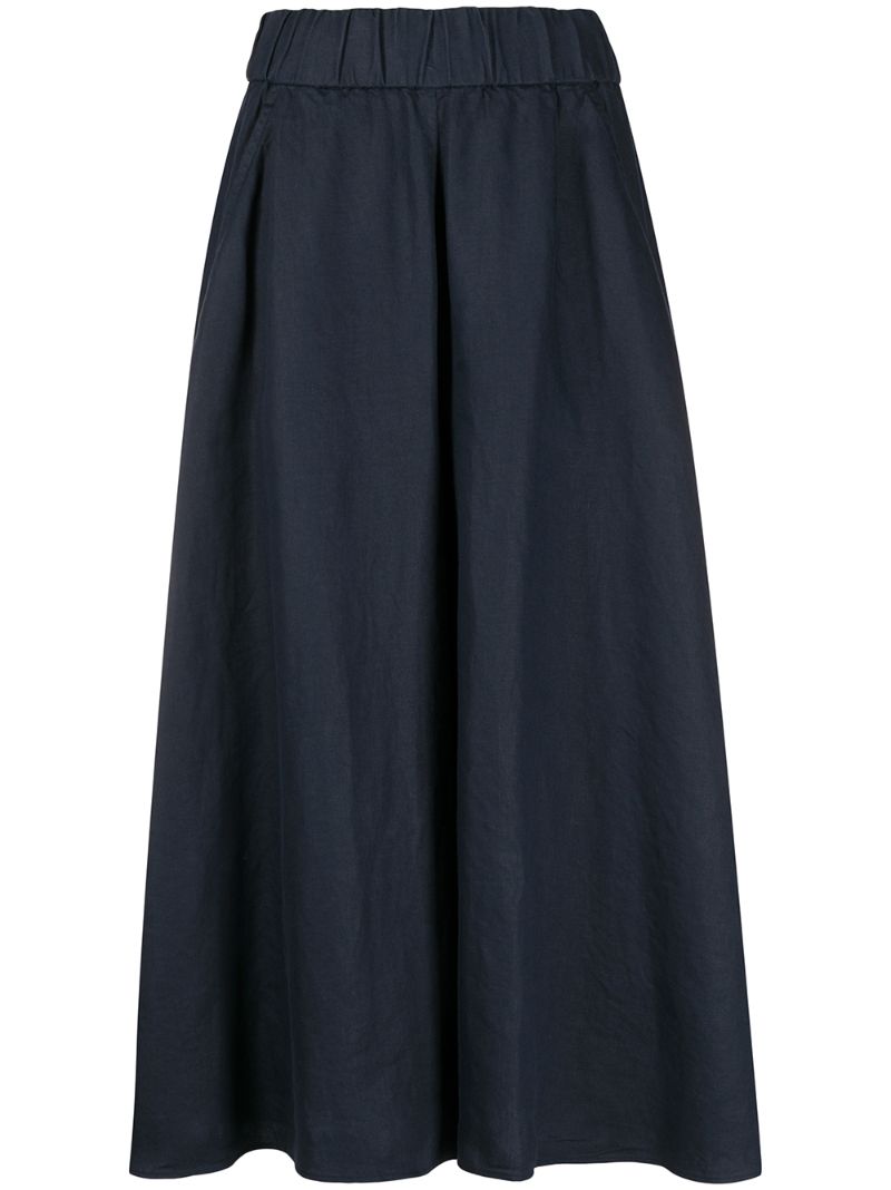 Aspesi Longuette Wide-leg Trousers In Blue