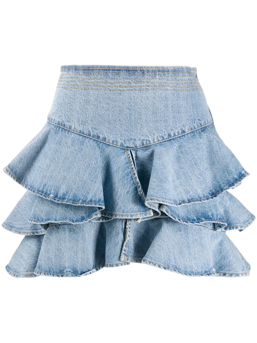 Wandering peplum denim skirt Wandering peplum denim skirt