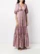 Wandering floral-print tiered dress