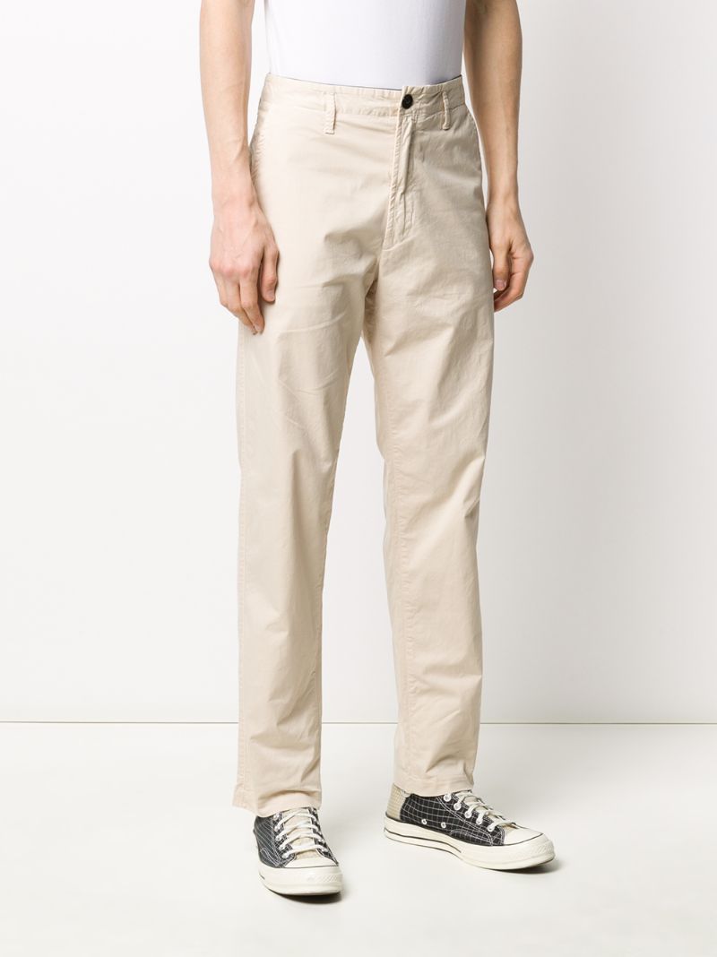 Shop Stone Island Hose Mit Logo-patch In Neutrals