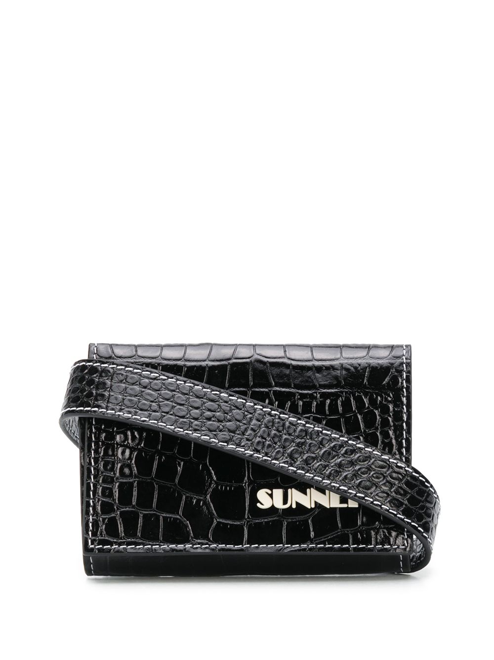 фото Sunnei crocodile embossed wallet