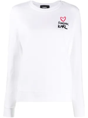 Sweatshirts für Damen von Karl Lagerfeld Farfetch Karl Lagerfeld 'Karl & Choupette Ikonik' Sweatshirt Farfetch