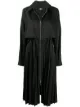 Image 1 of Karl Lagerfeld pleated zip-up trench coat