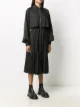 Karl Lagerfeld pleated zip-up trench coat