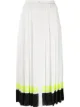 Image 1 of Karl Lagerfeld striped hem pleated skirt