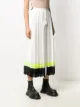 Karl Lagerfeld striped hem pleated skirt