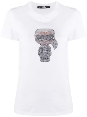 T Shirts & Jerseys für Damen von Karl Lagerfeld Farfetch Karl Lagerfeld 'Karl & Choupette Ikonik' Sweatshirt Farfetch