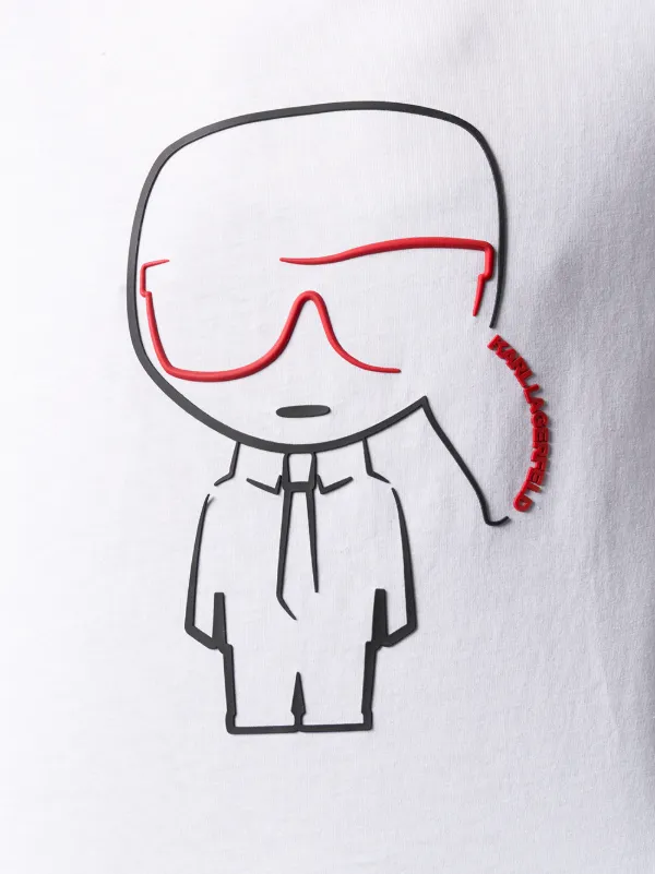 Shop White Karl Lagerfeld Ikonik Karl Outline T Shirt With Express Delivery Farfetch He is also a member of the dream team smp. karl lagerfeld ikonik karl outline