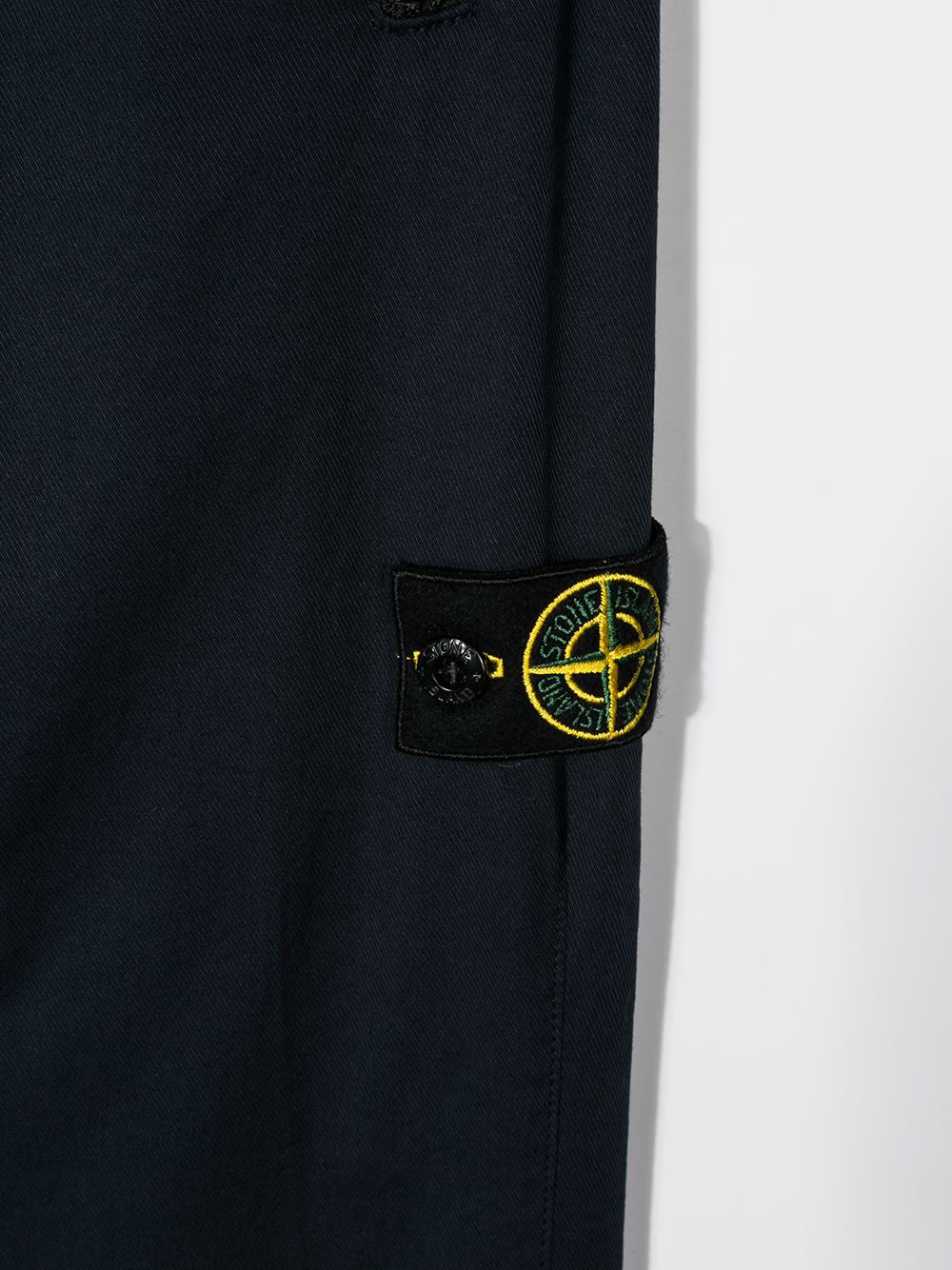 фото Stone island junior спортивные брюки с нашивкой-логотипом