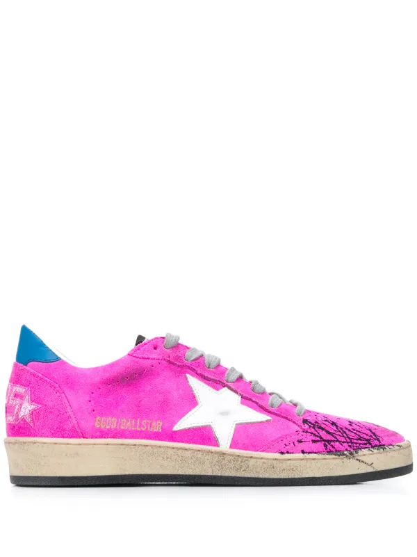 golden goose pink sneakers