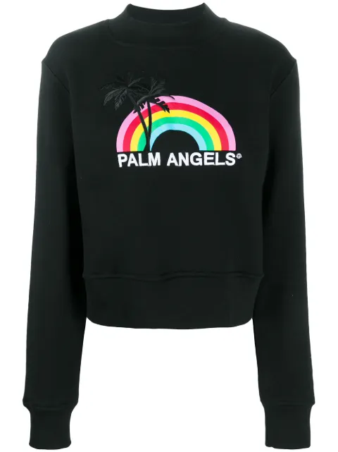 Palm Angels Rainbow Crewneck Sweatshirt 