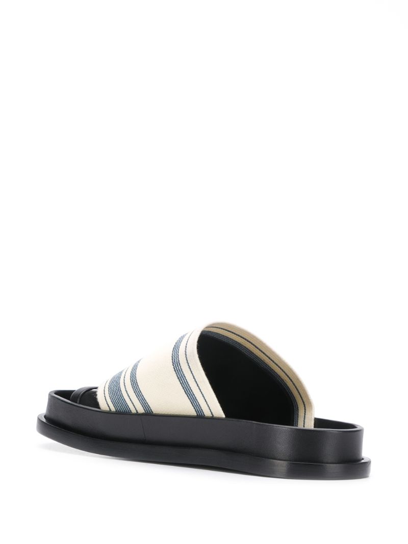 JIL SANDER TOE STRAP SANDALS 