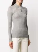 Prada ribbed polo top