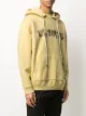 Neighborhood logo print cotton hoodie