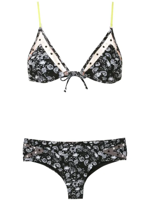Amir Slama Margarida printed bikini set