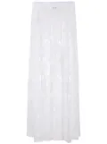 Amir Slama wide-leg lace trousers - White