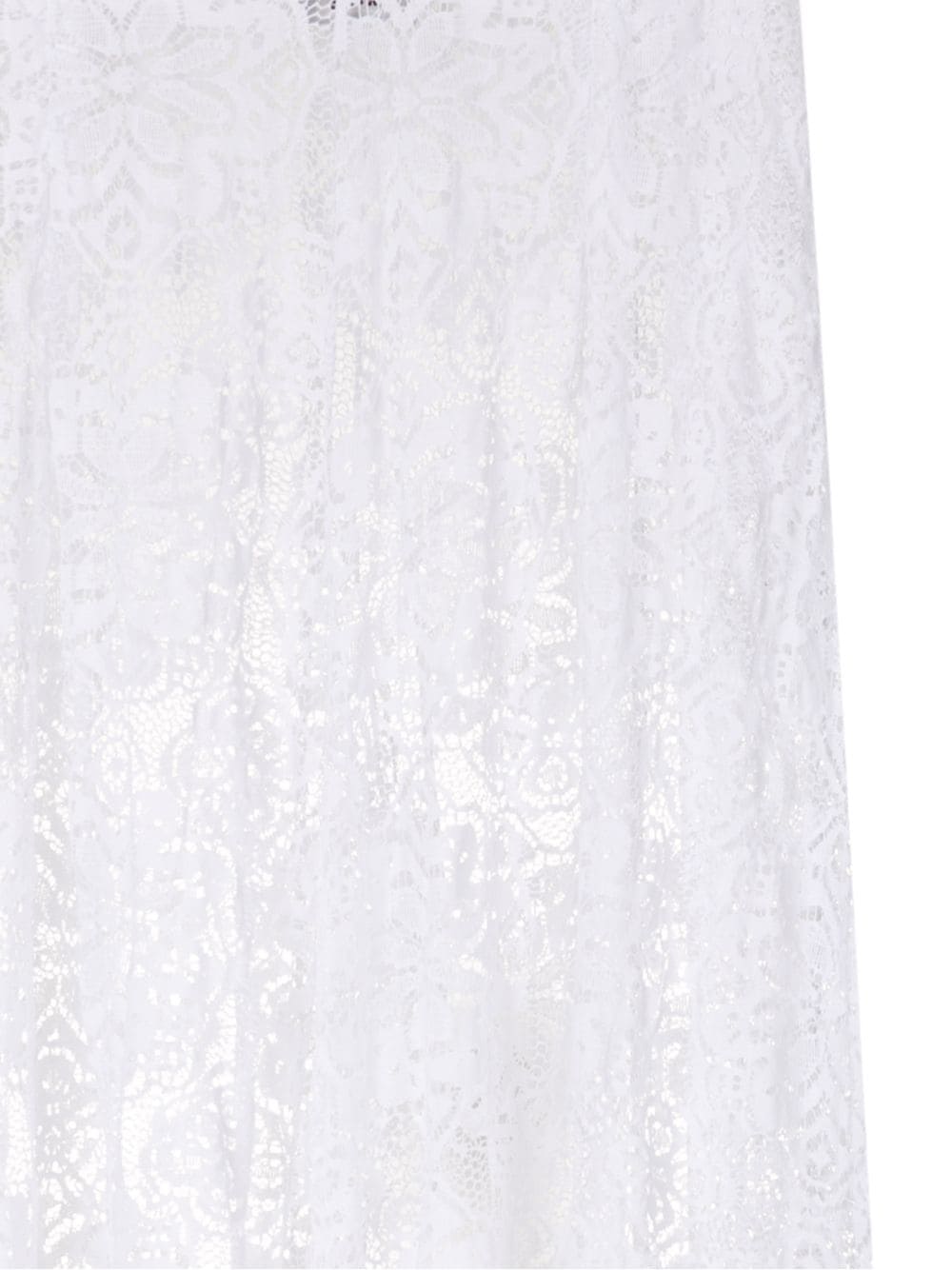 Shop Amir Slama Calça Lace Palazzo Pants In White