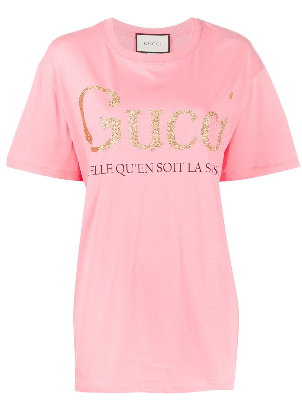 Gucci Logo Print T-shirt In Pink