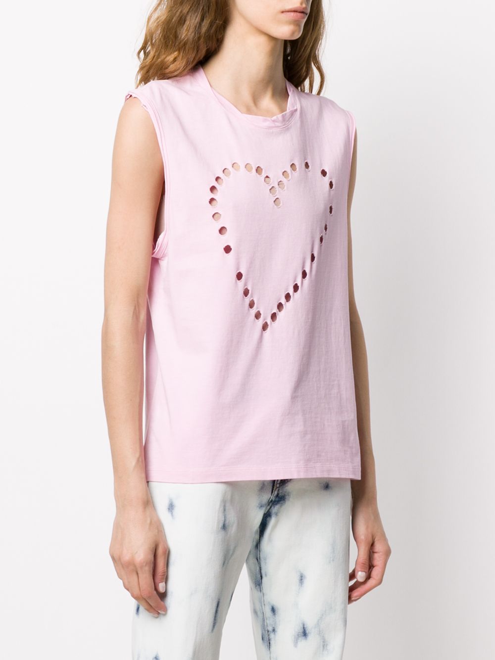 фото Golden goose cutout heart tank top