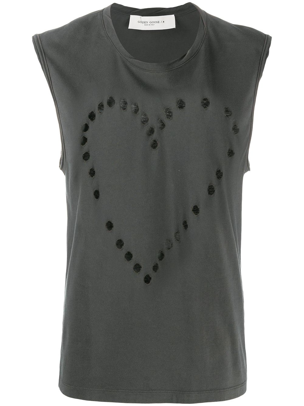 фото Golden goose cutout heart tank top