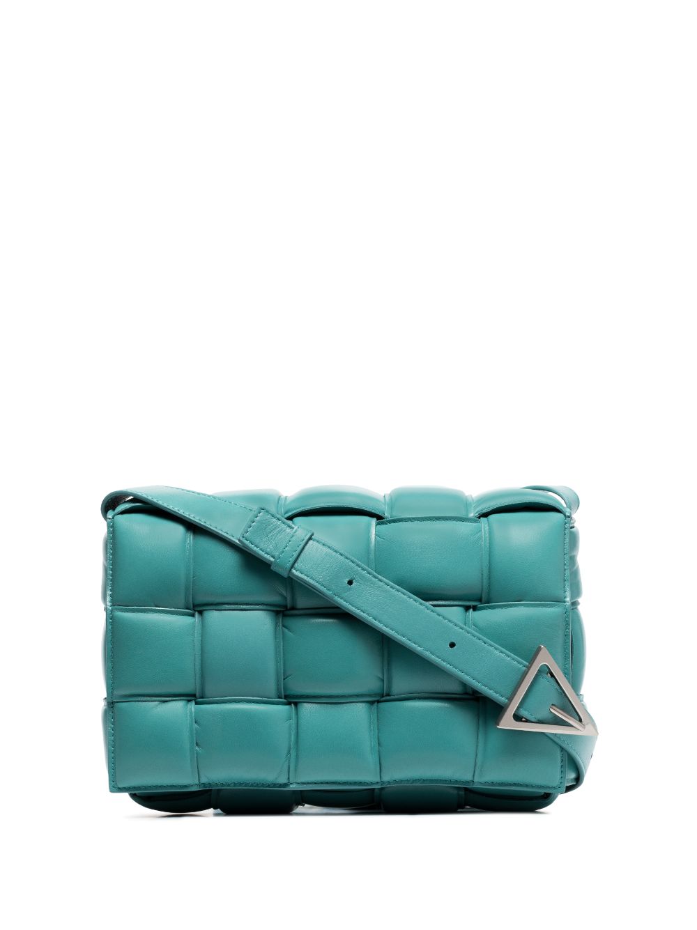 Bottega Veneta Cassette Padded Intrecciato Leather Shoulder Bag In Blue ...
