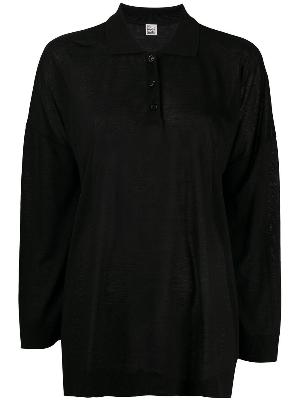 фото Totême barzio oversized polo top